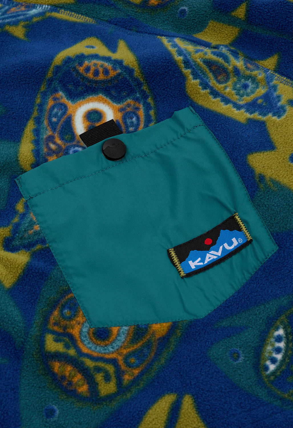 KAVU Men's Teannaway Fleece - Summer Fish - Image 4