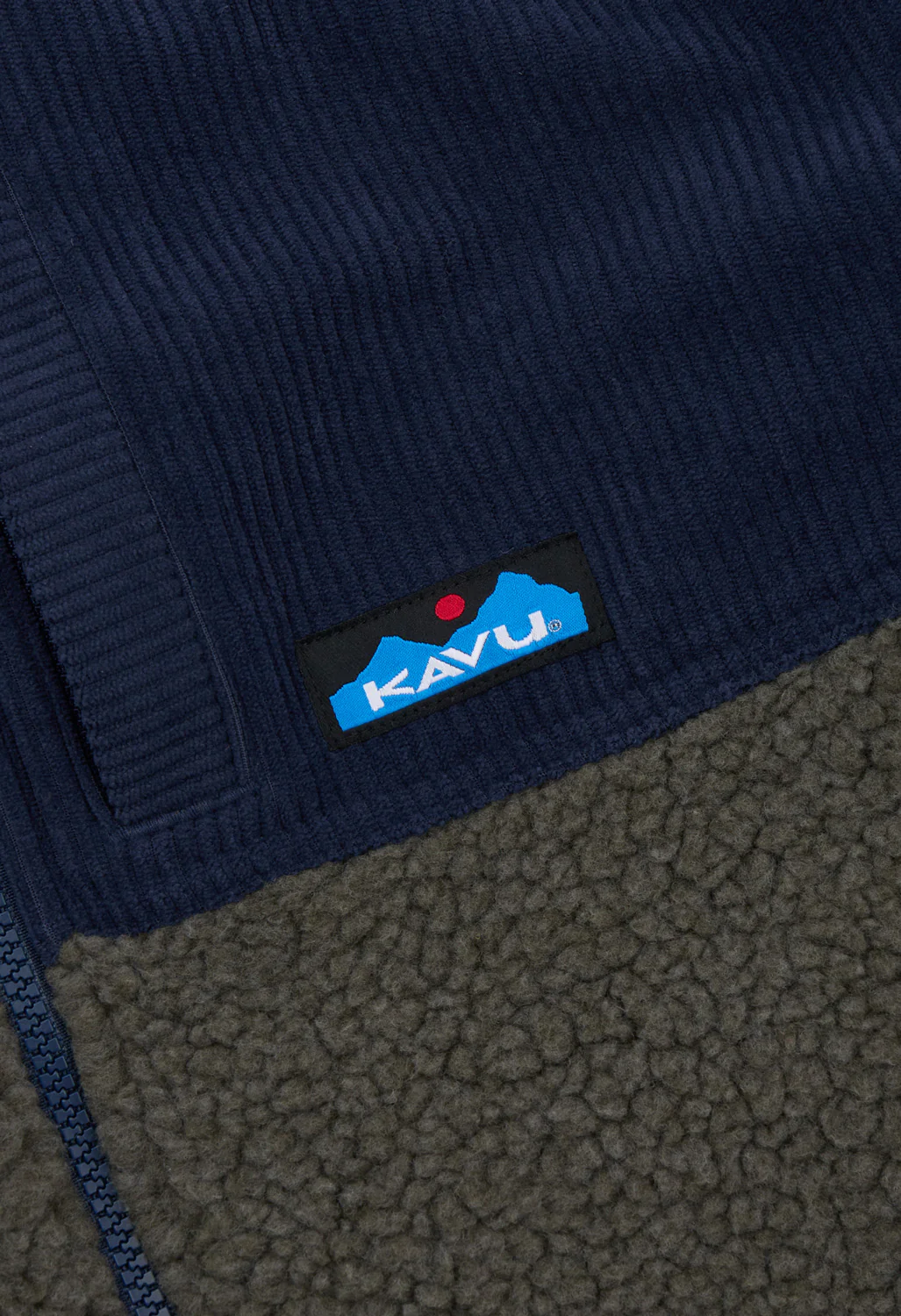 KAVU Men's Wayside Fleece Jacket - Ocean Storm - Image 4