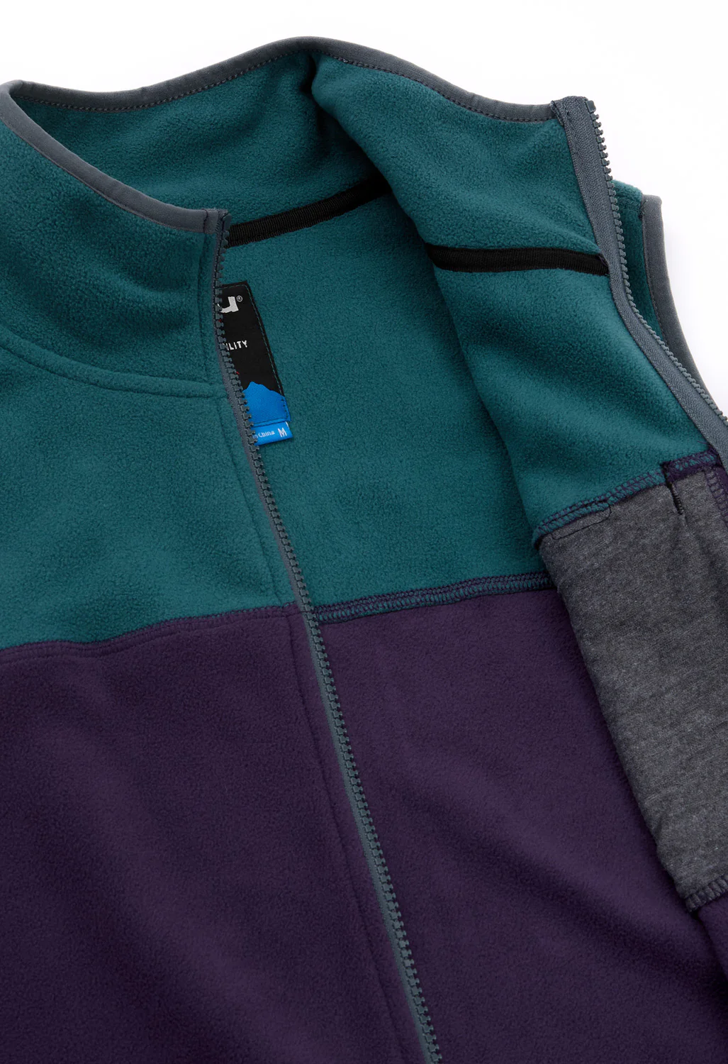 KAVU Men's West Vest Fleece - Purple Kale - Image 5