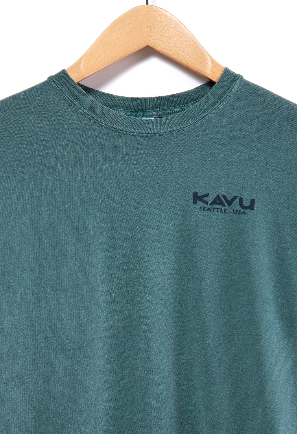 KAVU Mountain Men's Long Sleeve T-Shirt - Spruce - Image 3