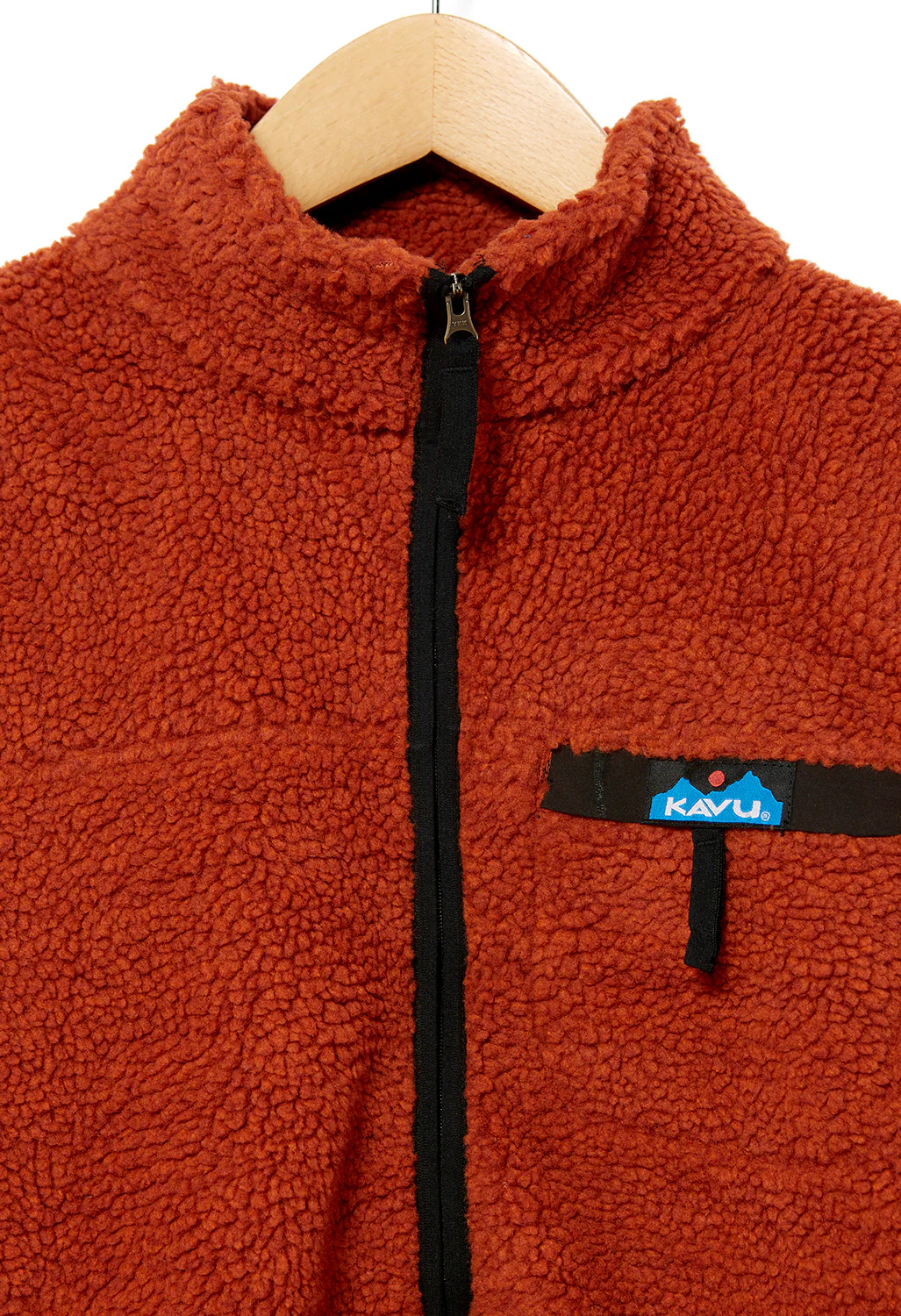 KAVU Pinesdale Women's Sherpa Fleece Jacket - Ginger Bread - Image 3