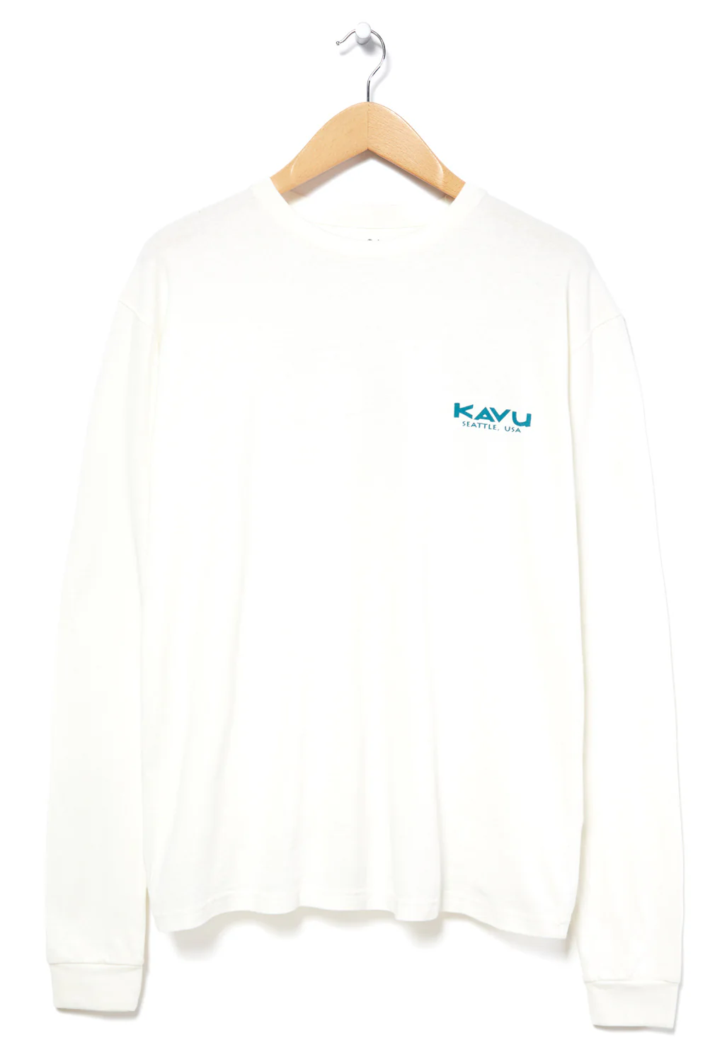 KAVU True Outdoor Long Sleeved T-Shirt - Snow White - Image 2