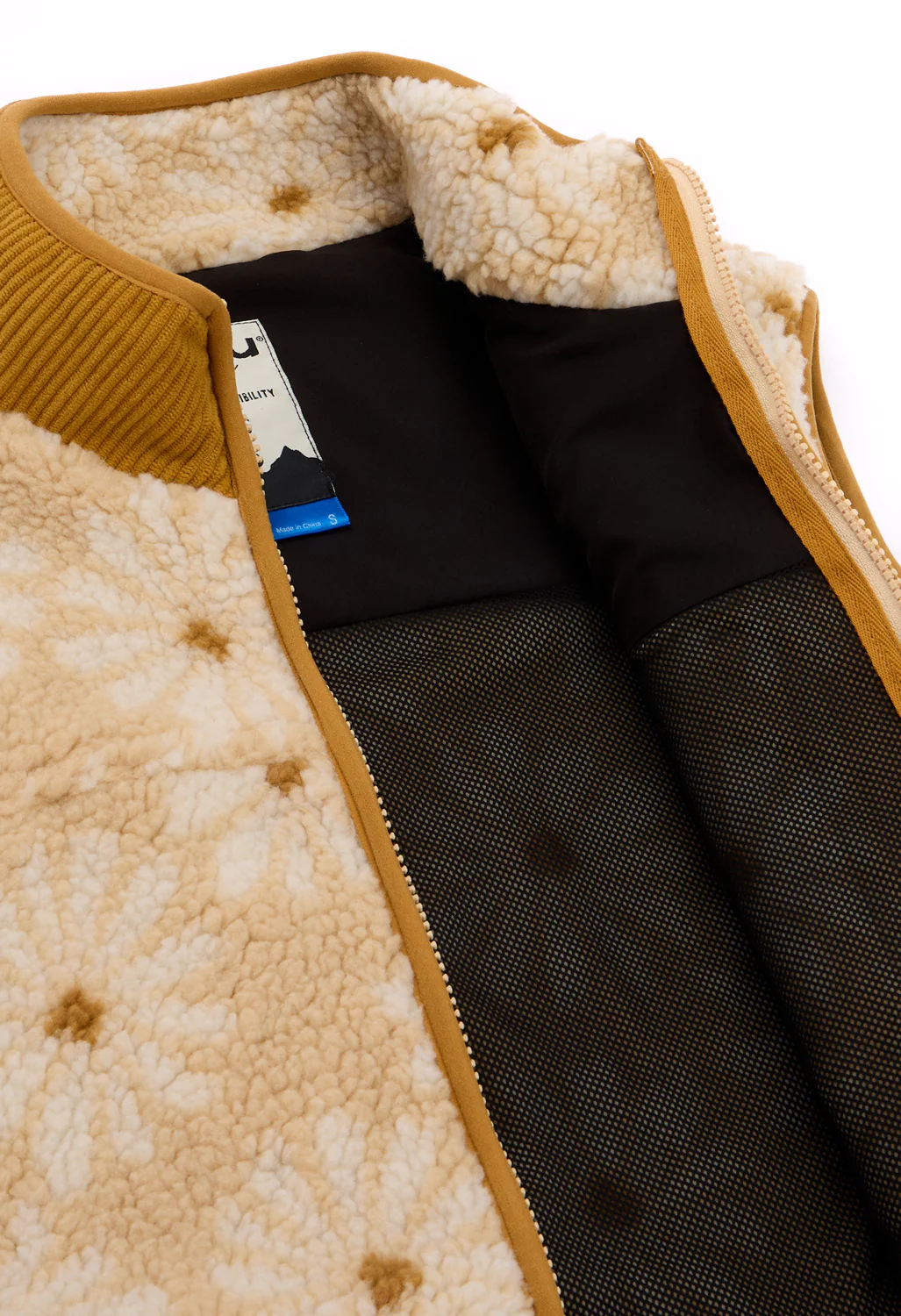 KAVU Women's Ozette Sherpa Fleece Vest - Mellow Daisy - Image 4