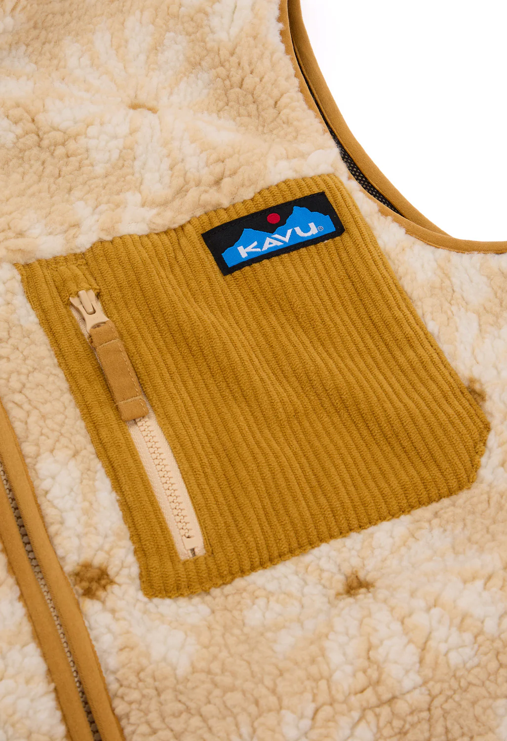 KAVU Women's Ozette Sherpa Fleece Vest - Mellow Daisy - Image 5