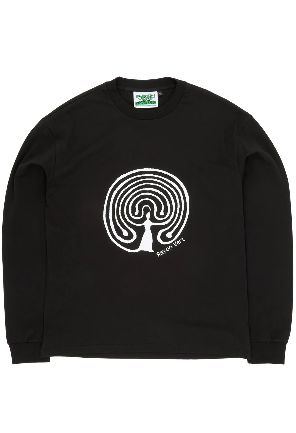 RAYON VERT Kern Long Sleeve T-Shirt - Golgotha Black - Image 2