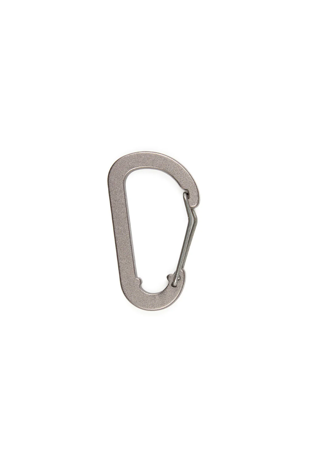 Montbell Key Carabiner Flat D Kan 6 - Gunmetal - Image 2