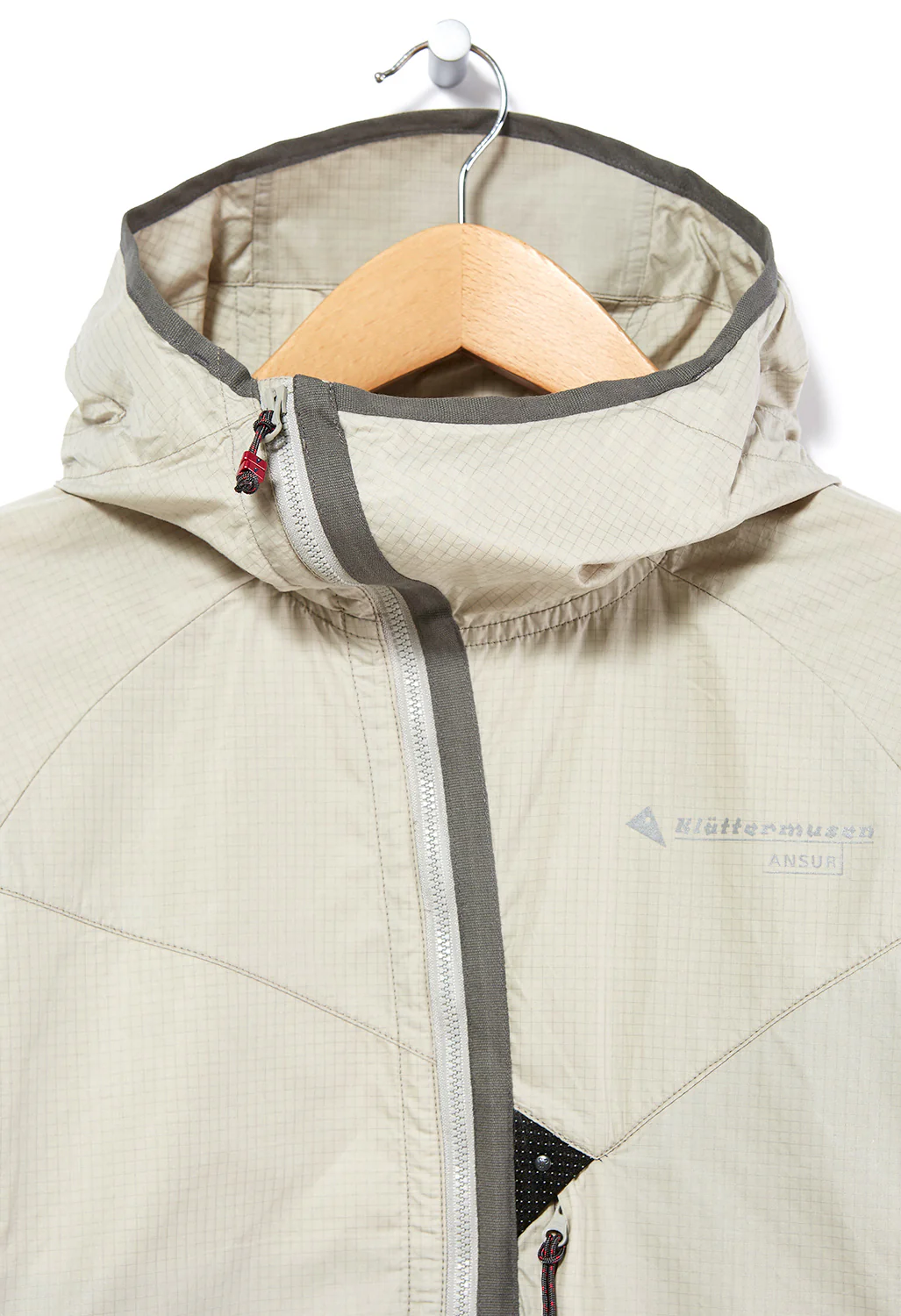 Klattermusen Ansur Men's Hooded Wind Jacket - Dove Raven - Image 3