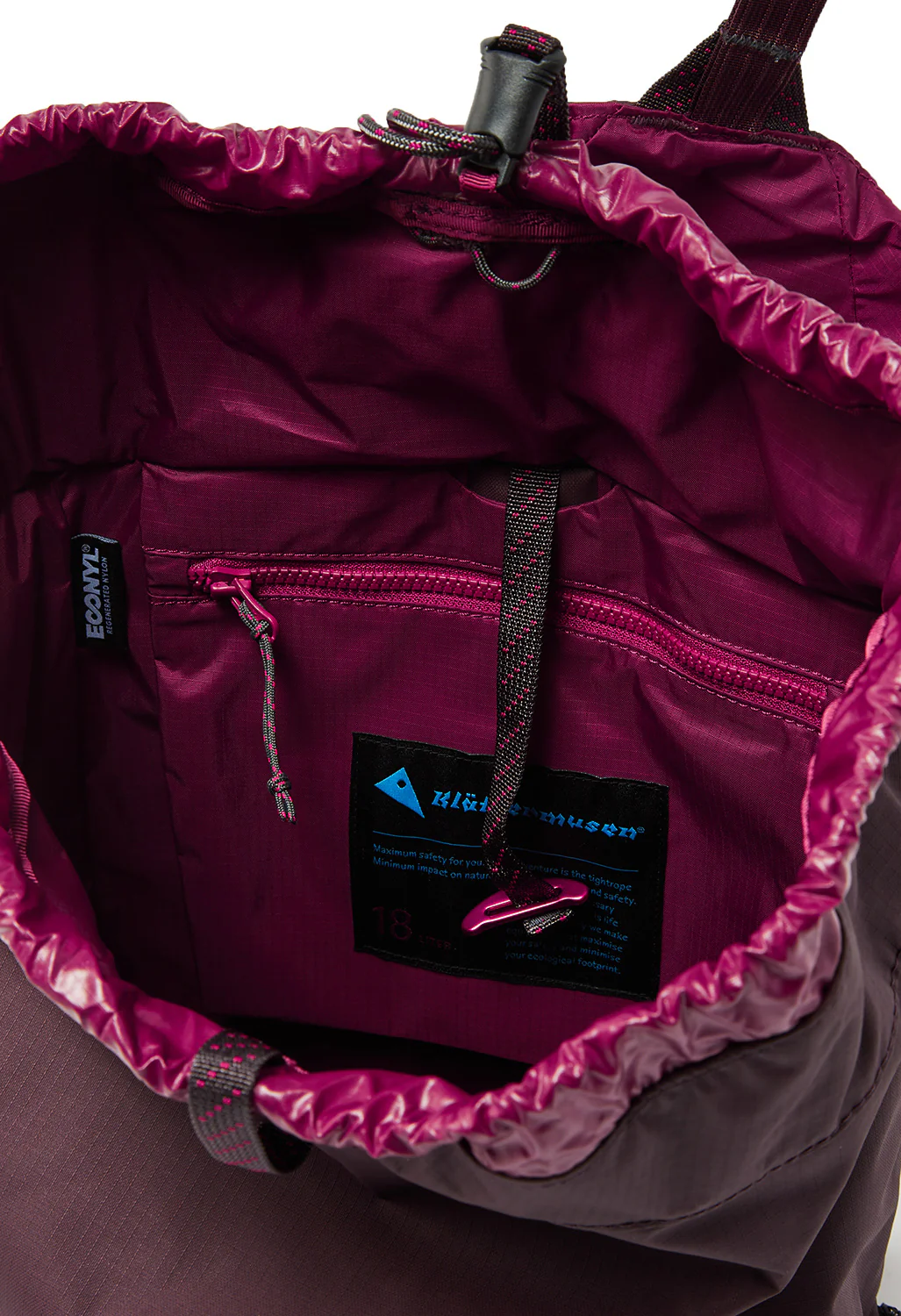 Klattermusen Fjorm Backpack 18L - Amaranth Red - Image 6