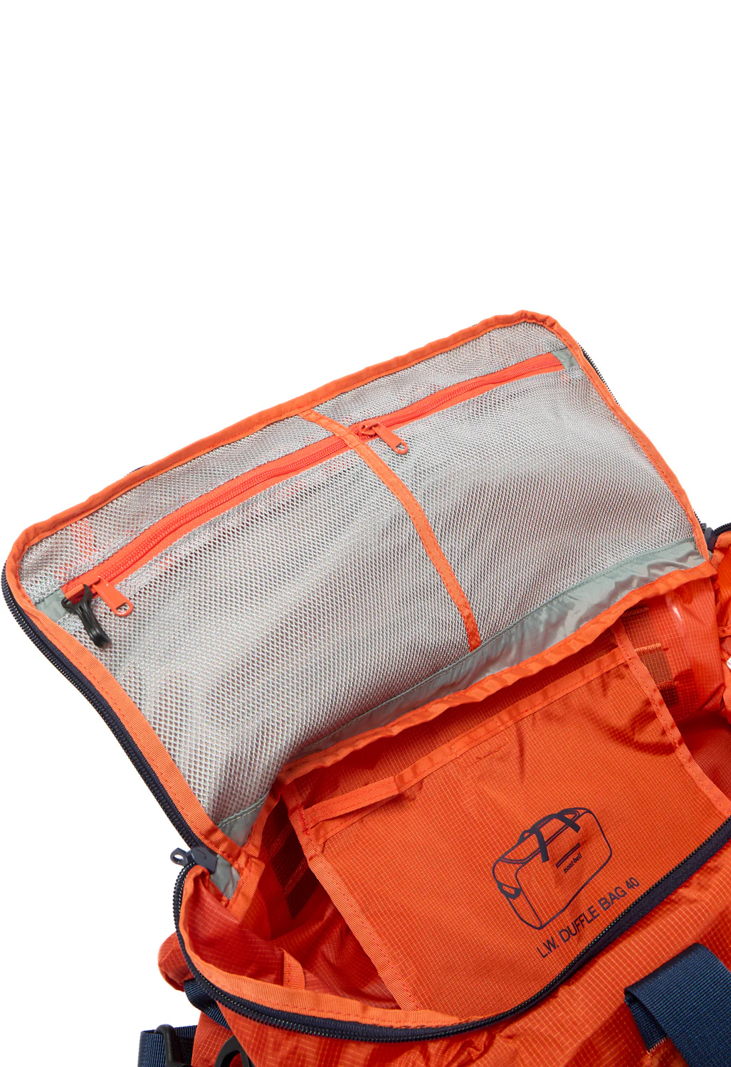 Montbell Light Weight Duffle Bag 40 - Orange - Image 6