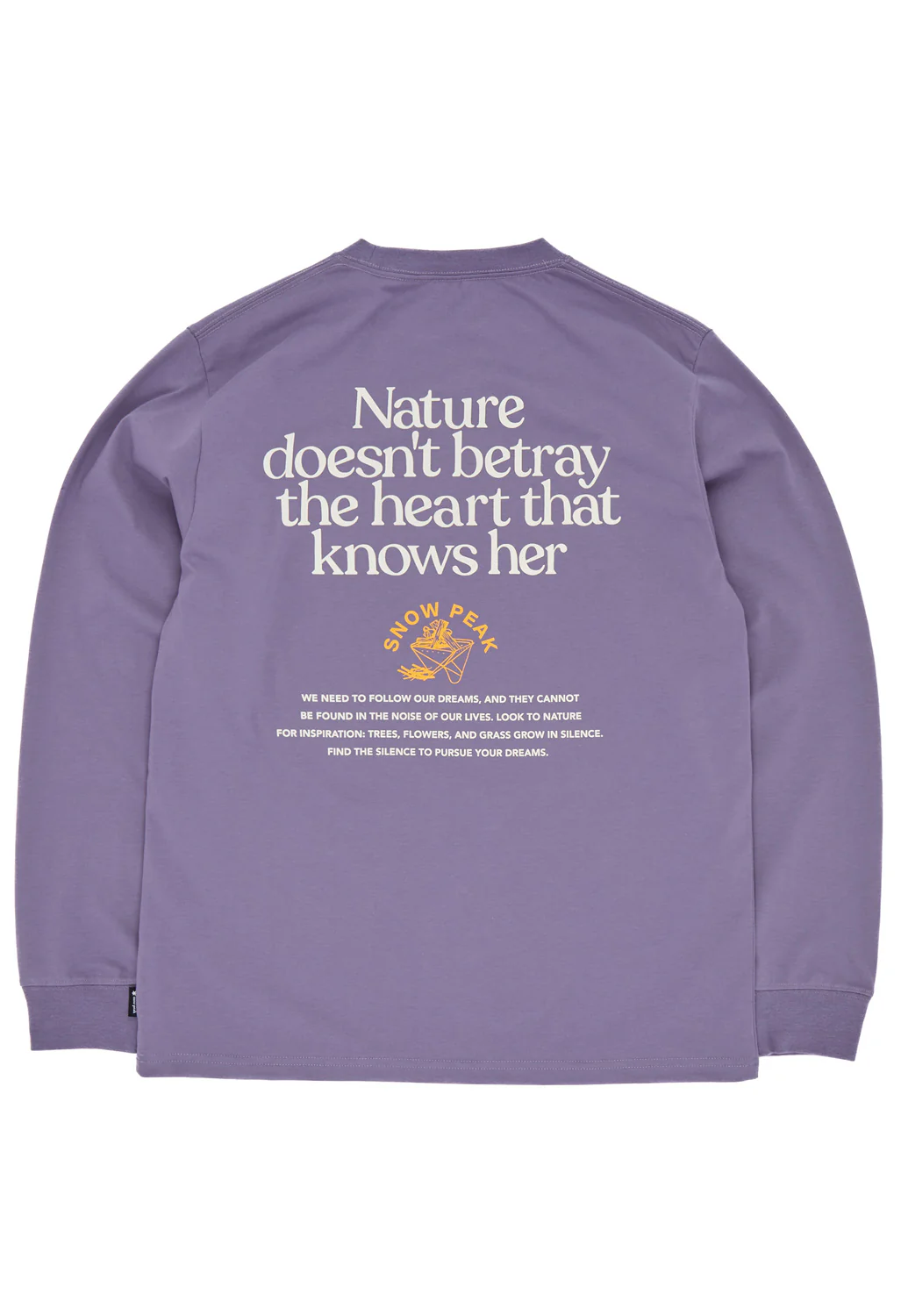 Snow Peak Living With Nature Long Sleeve T-Shirt - Purple