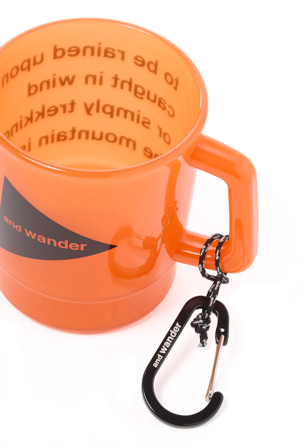and wander Logo PP Mug - Orange - Image 3