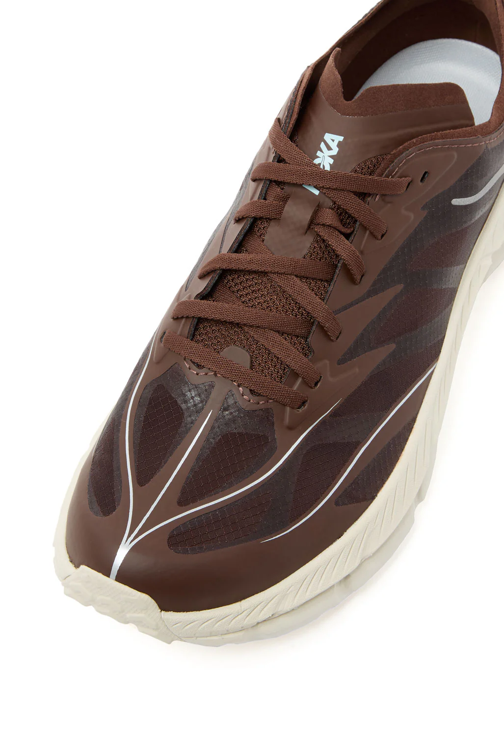Hoka Mafate Speed 4 Lite Trainers - Cold Brew / Oat Milk - Image 2