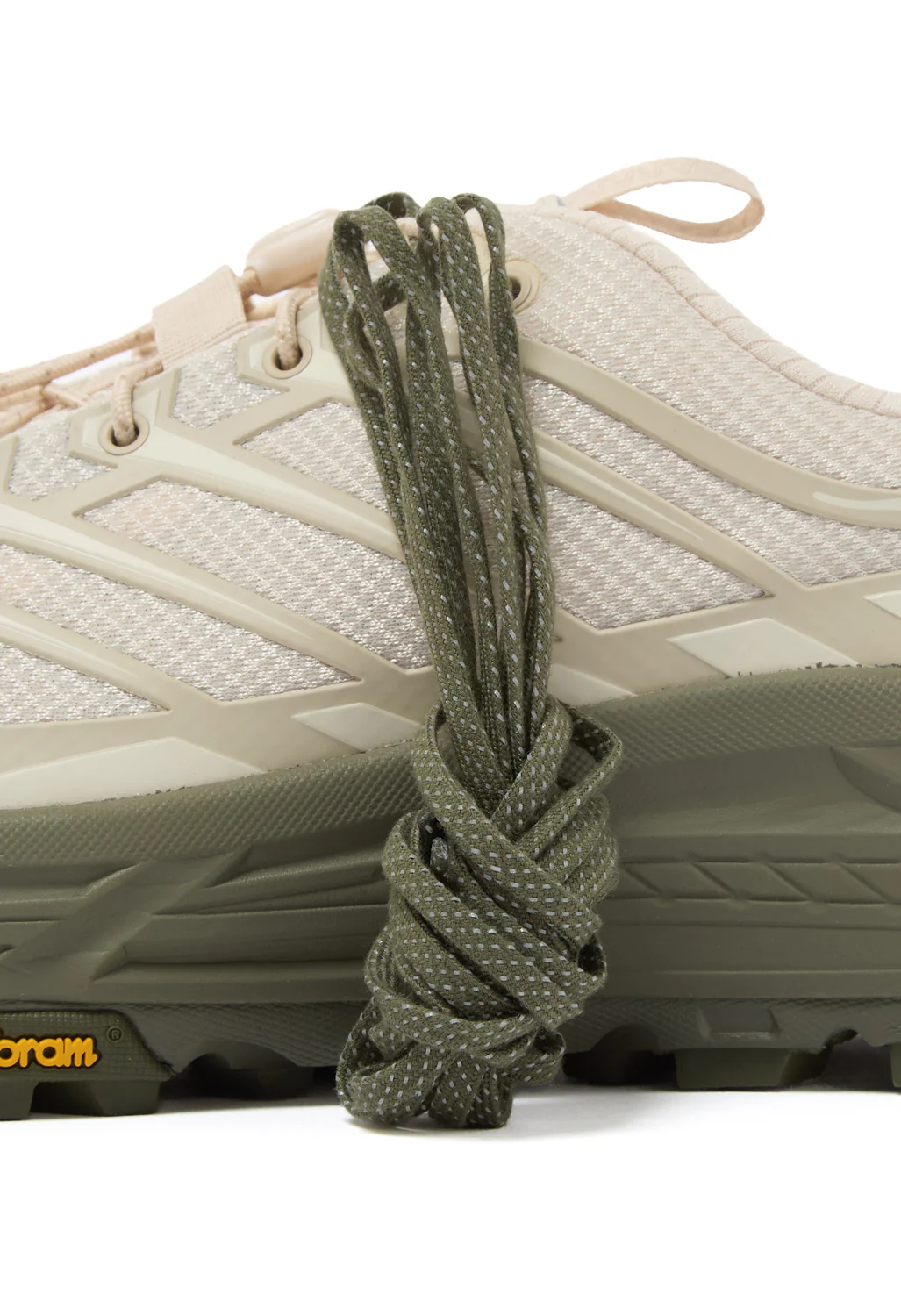 Hoka Mafate Three2 Trainers - Oat Milk / Eucalyptus - Image 5