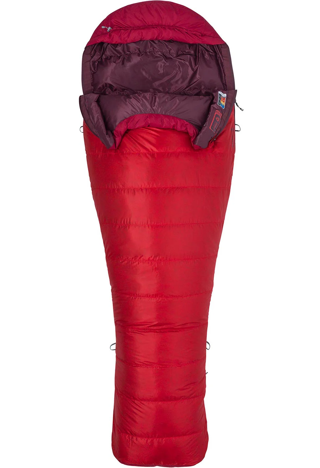 Marmot Always Summer Long Sleeping Bag - Team Red/Sienna Red - Image 2