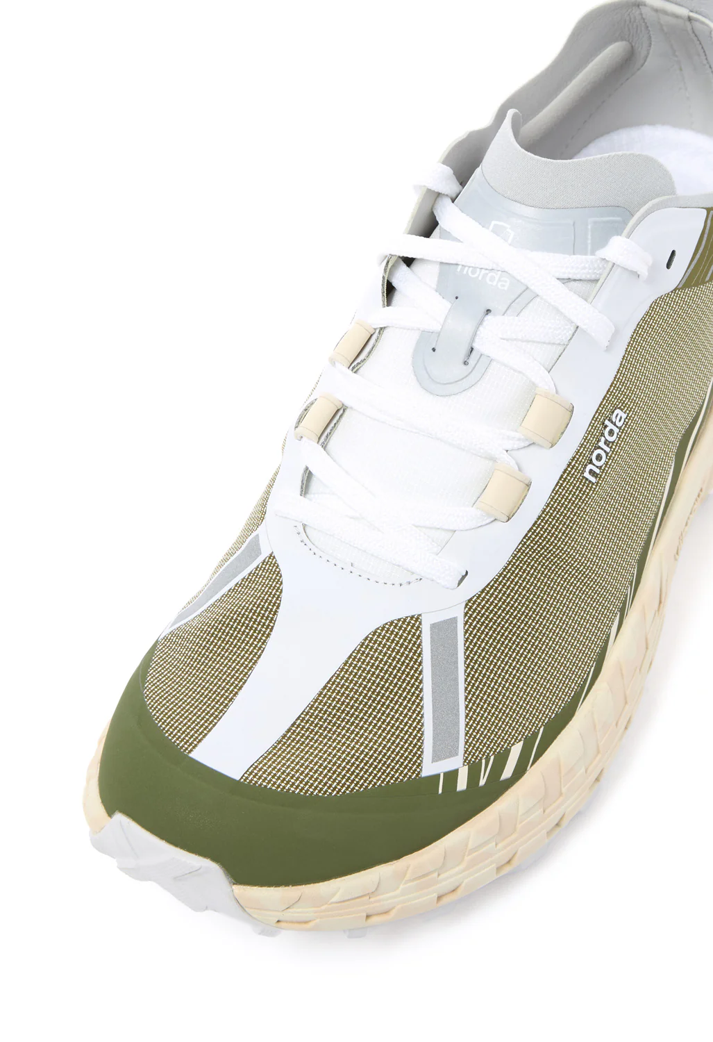 Norda Men's 001 Trainers - Glitch Dyneema / Tan / White - Image 2