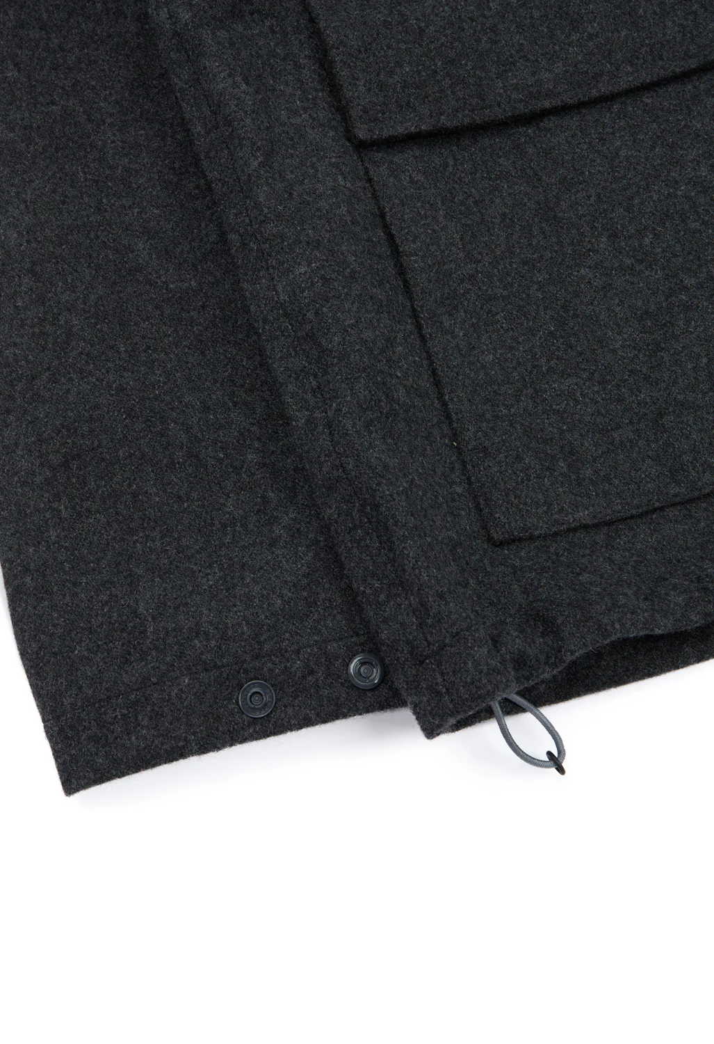 Pilgrim Surf + Supply Men's Armitage Wool 3L Hooded Jacket - Charcoal - Image 7