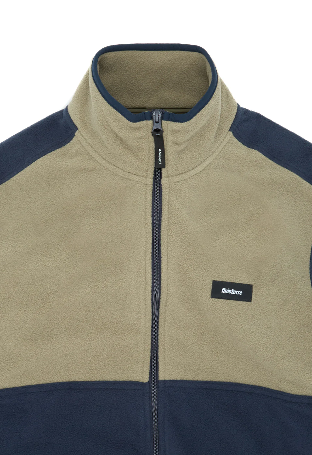 Finisterre Men's Axiom Full Zip Fleece - Willow Green / Navy / Olive - Image 3