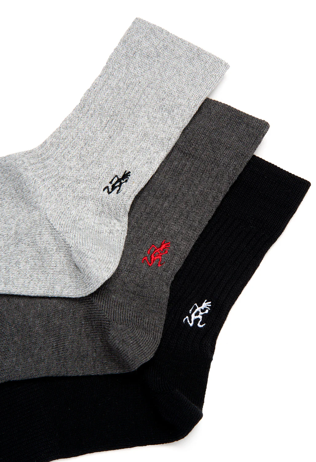 Gramicci Men's Basic Crew Socks - Black - Image 2