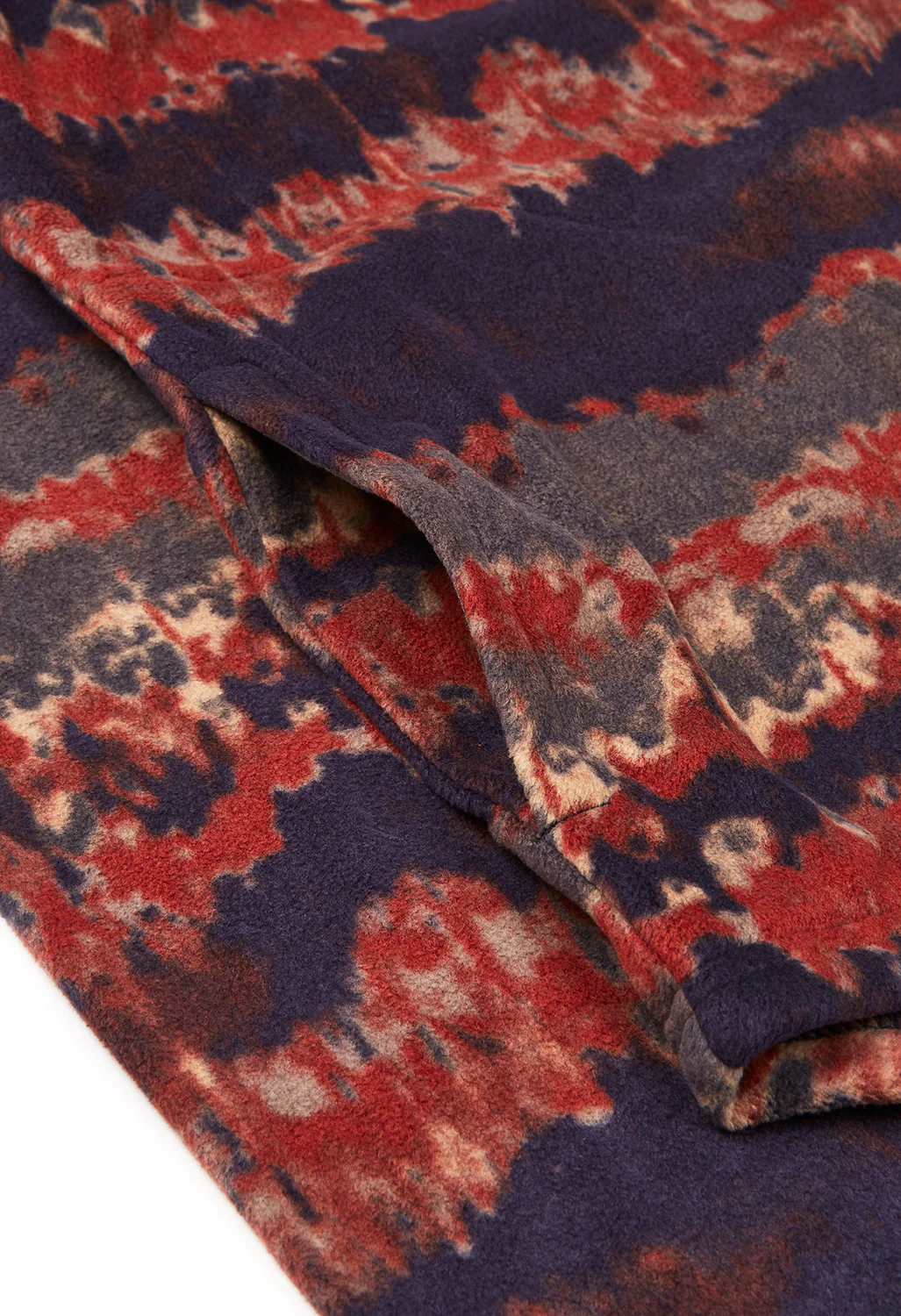KAVU Men's Bay Ridge Quarter Zip Fleece - Duff Tie Dye - Image 4