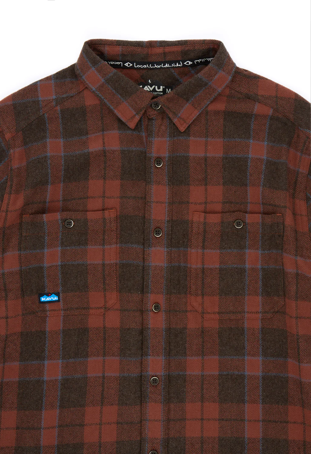 KAVU Men's Big Joe Shirt - Mahogany Brown - Image 3