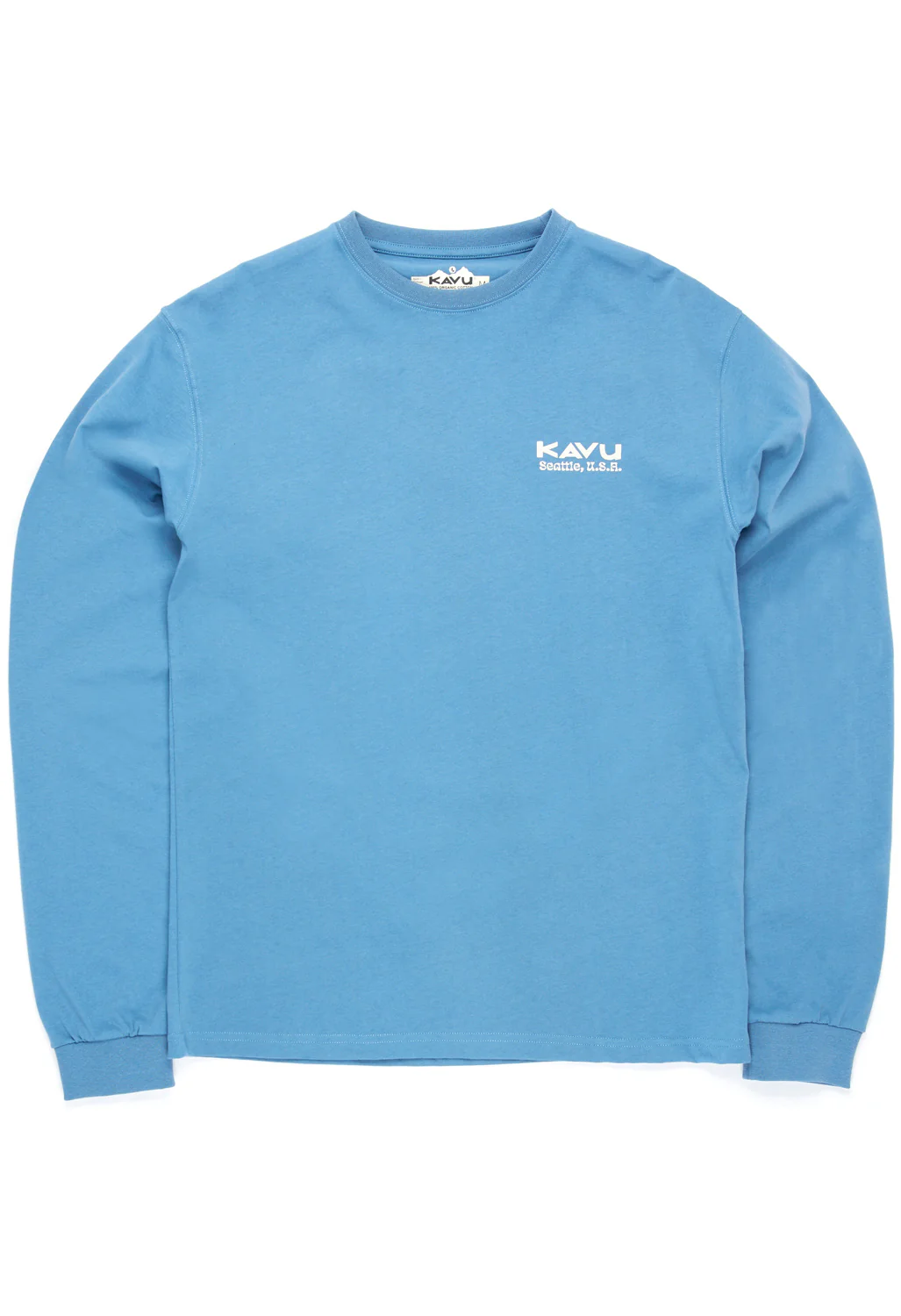 KAVU Men's Botanical Society Long Sleeved Tee - Coronet Blue - Image 2