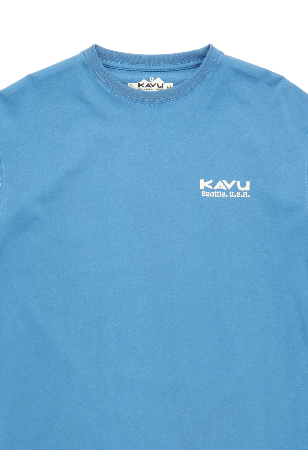 KAVU Men's Botanical Society Long Sleeved Tee - Coronet Blue - Image 3