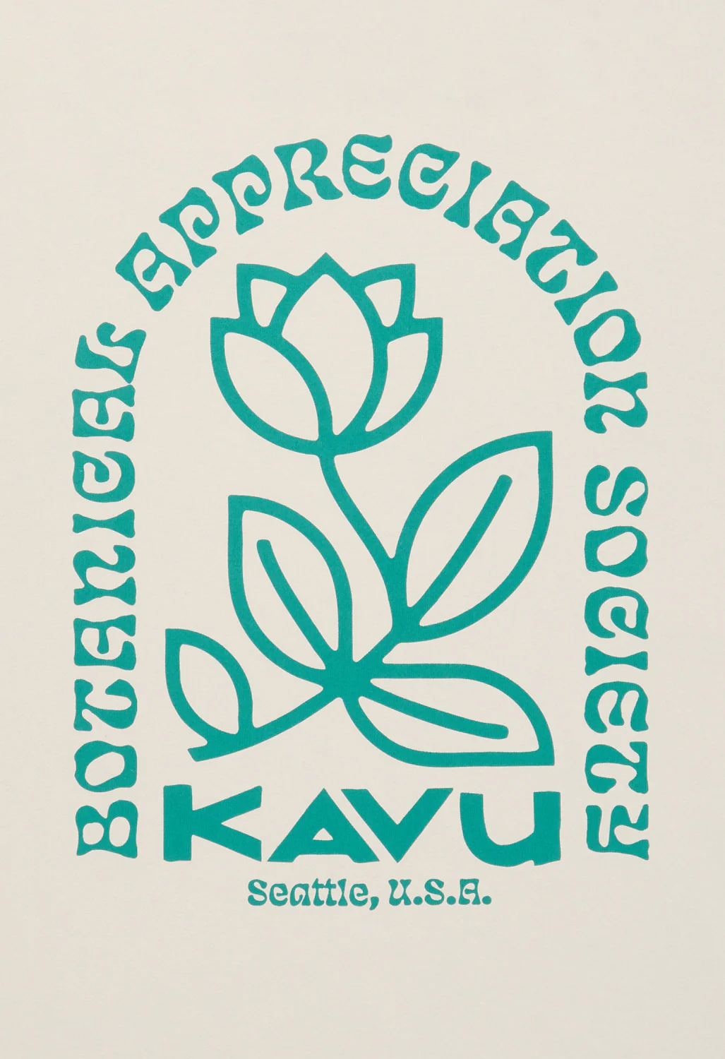 KAVU Men's Botanical Society Tee - Oatmeal - Image 4
