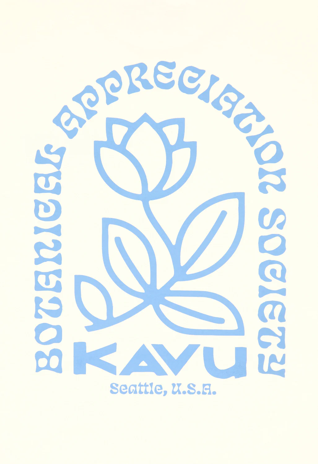 KAVU Men's Botanical Society Tee - Oatmeal - Image 4