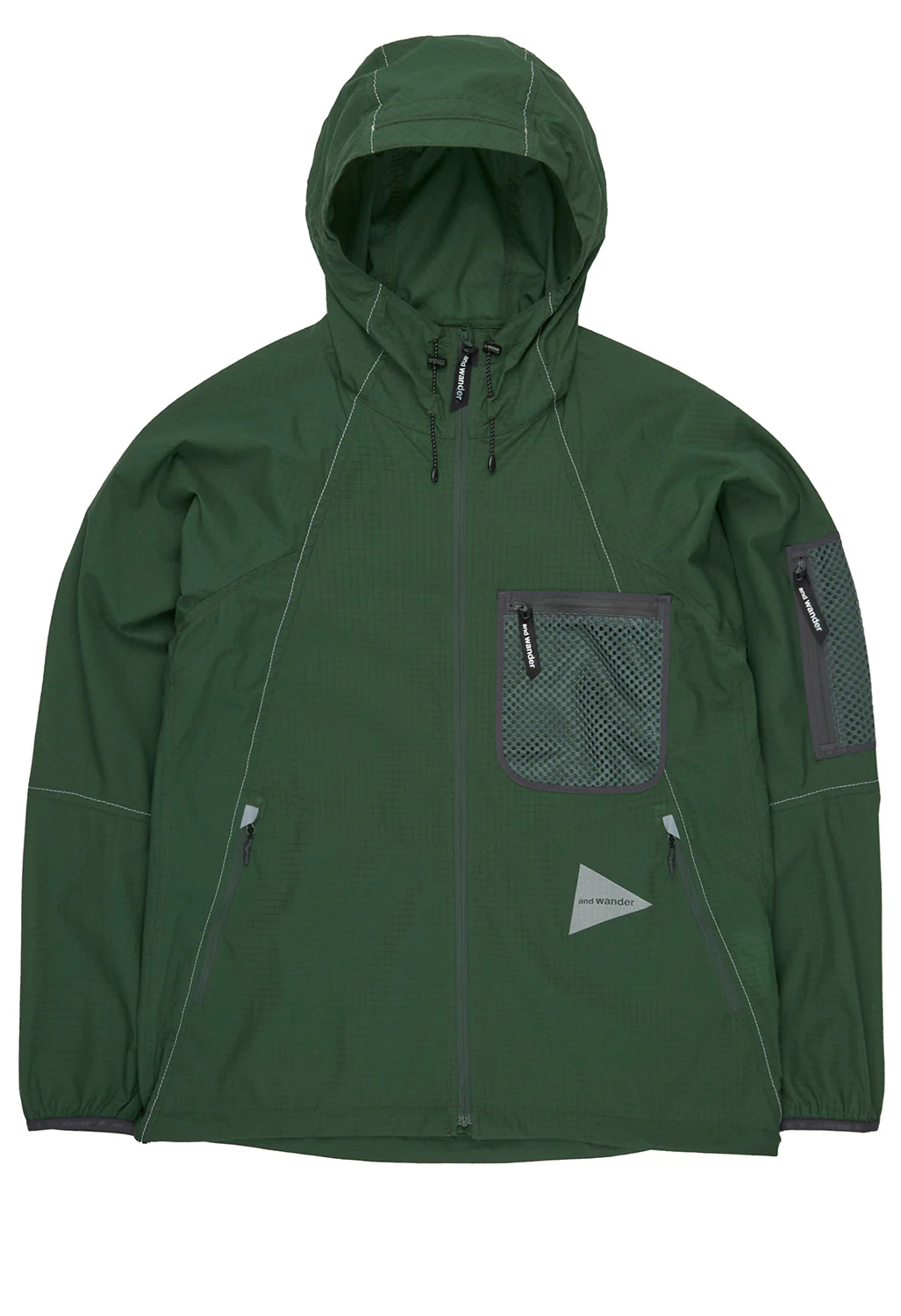 and wander Men's Breath Rip Hoodie - Green