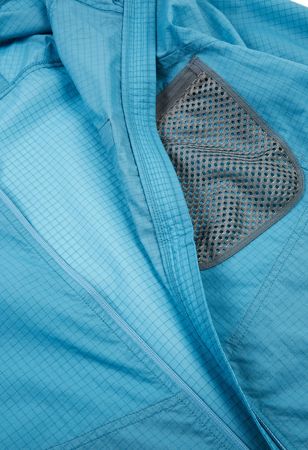 and wander Men's Breath Rip Hoodie - Light Blue - Image 6