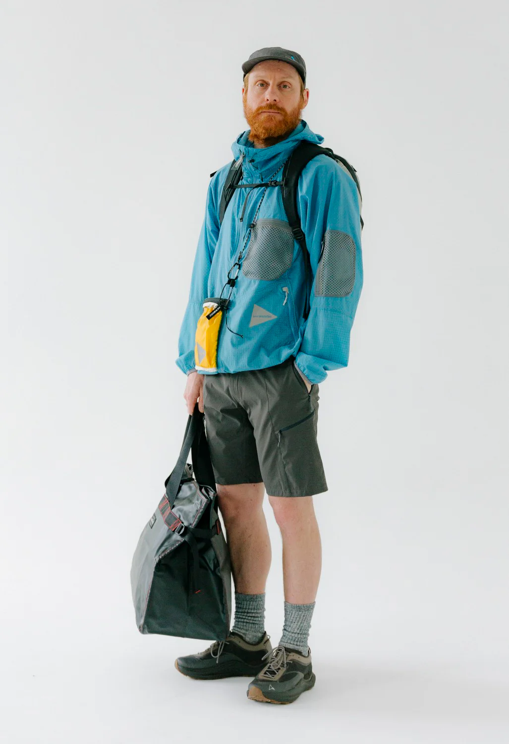 and wander Men's Breath Rip Hoodie - Light Blue - Image 8