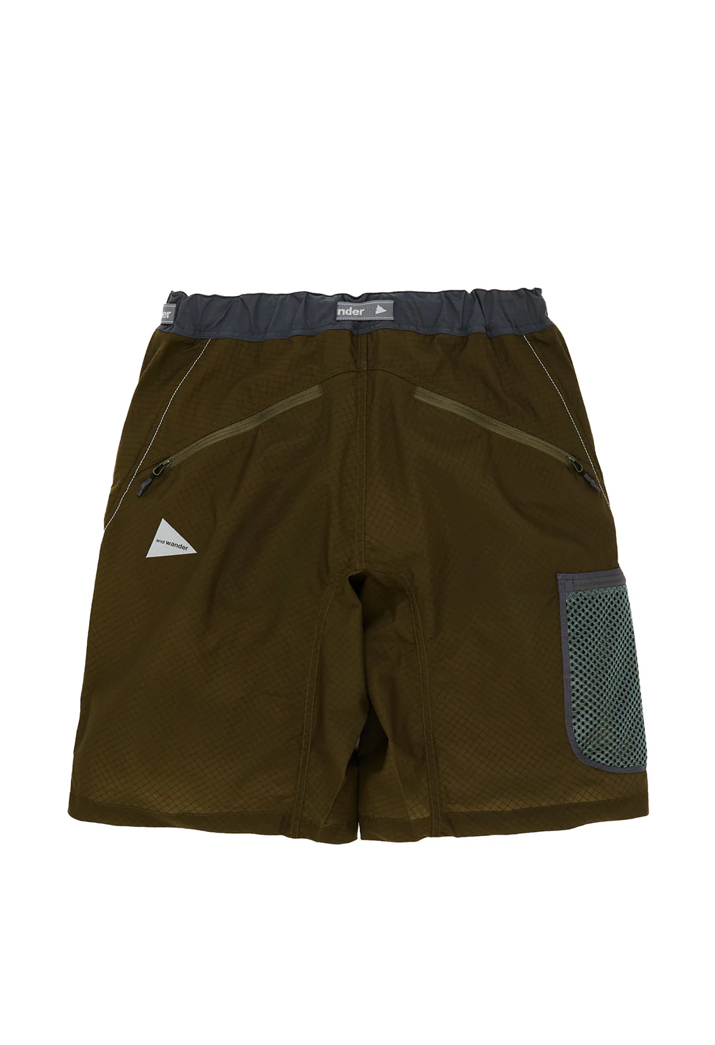 and wander Men's Breath Rip Short Pants - Khaki - Image 2