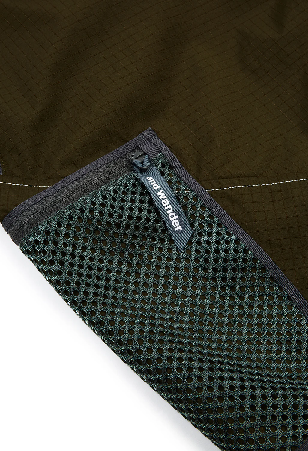 and wander Men's Breath Rip Short Pants - Khaki - Image 6