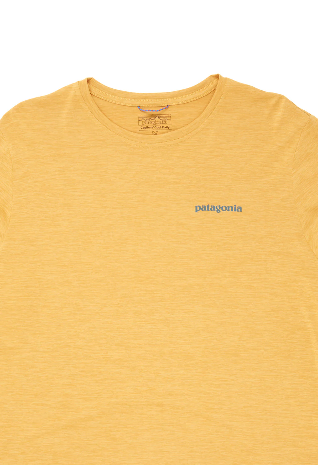 Patagonia Men's Cap Cool Daily Graphic Long Sleeve Shirt - Boardshort Logo: Pufferfish Gold X-Dye - Image 3