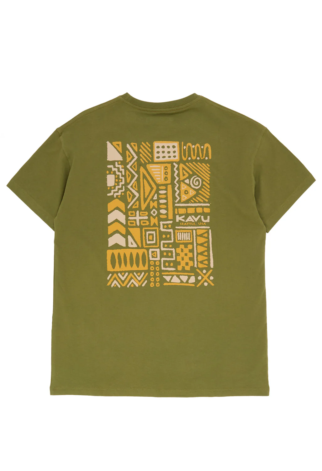 KAVU Men's Chalk Marks Tee - Green Moss