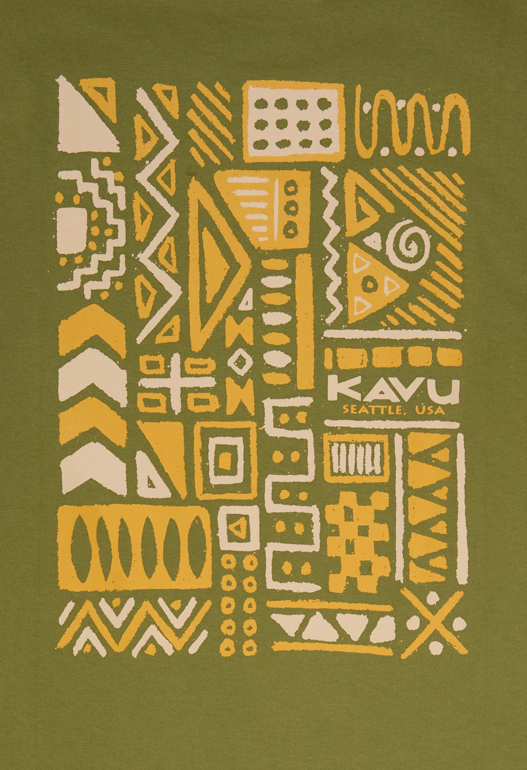 KAVU Men's Chalk Marks Tee - Green Moss - Image 4