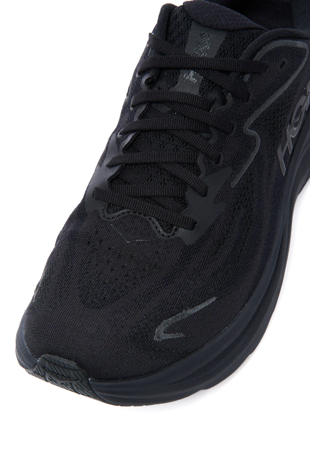 Hoka Men's Clifton 10 Trainers - Black / Black - Image 2