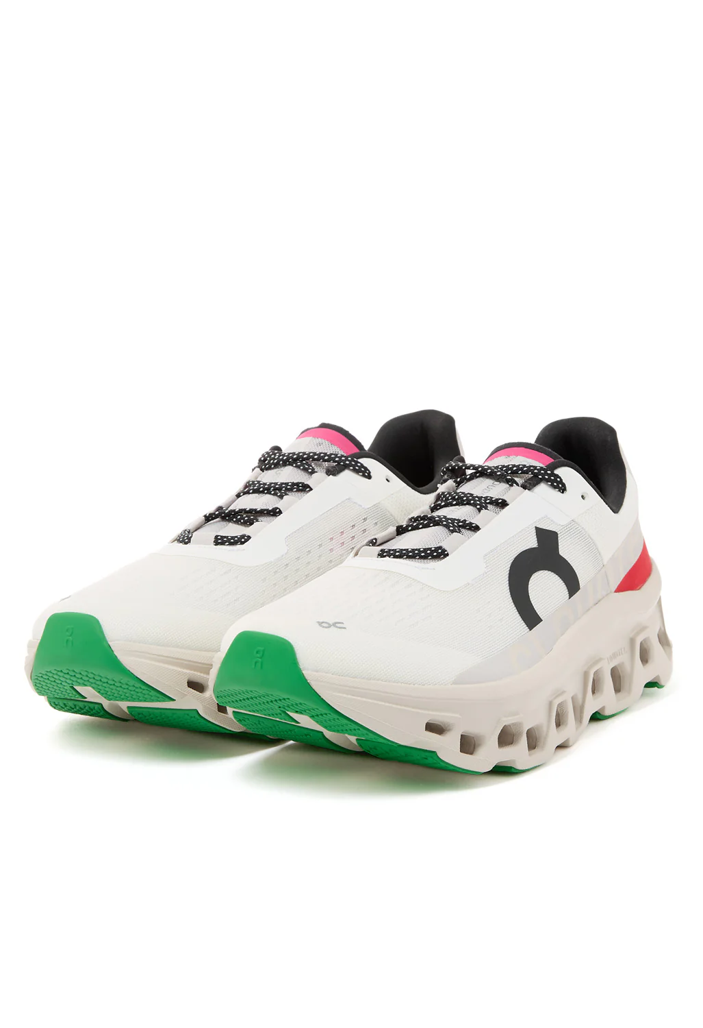 On Men's Cloudmonster Trainers - Ivory / Pearl - Image 3