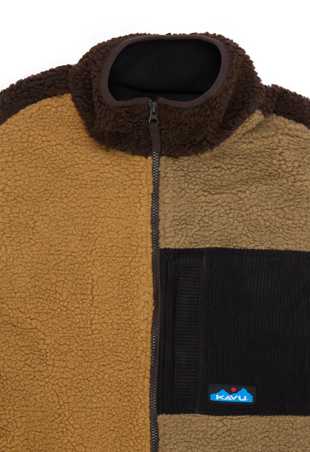 KAVU Men's Cooper Fleece Vest - Wild Wood Block - Image 3