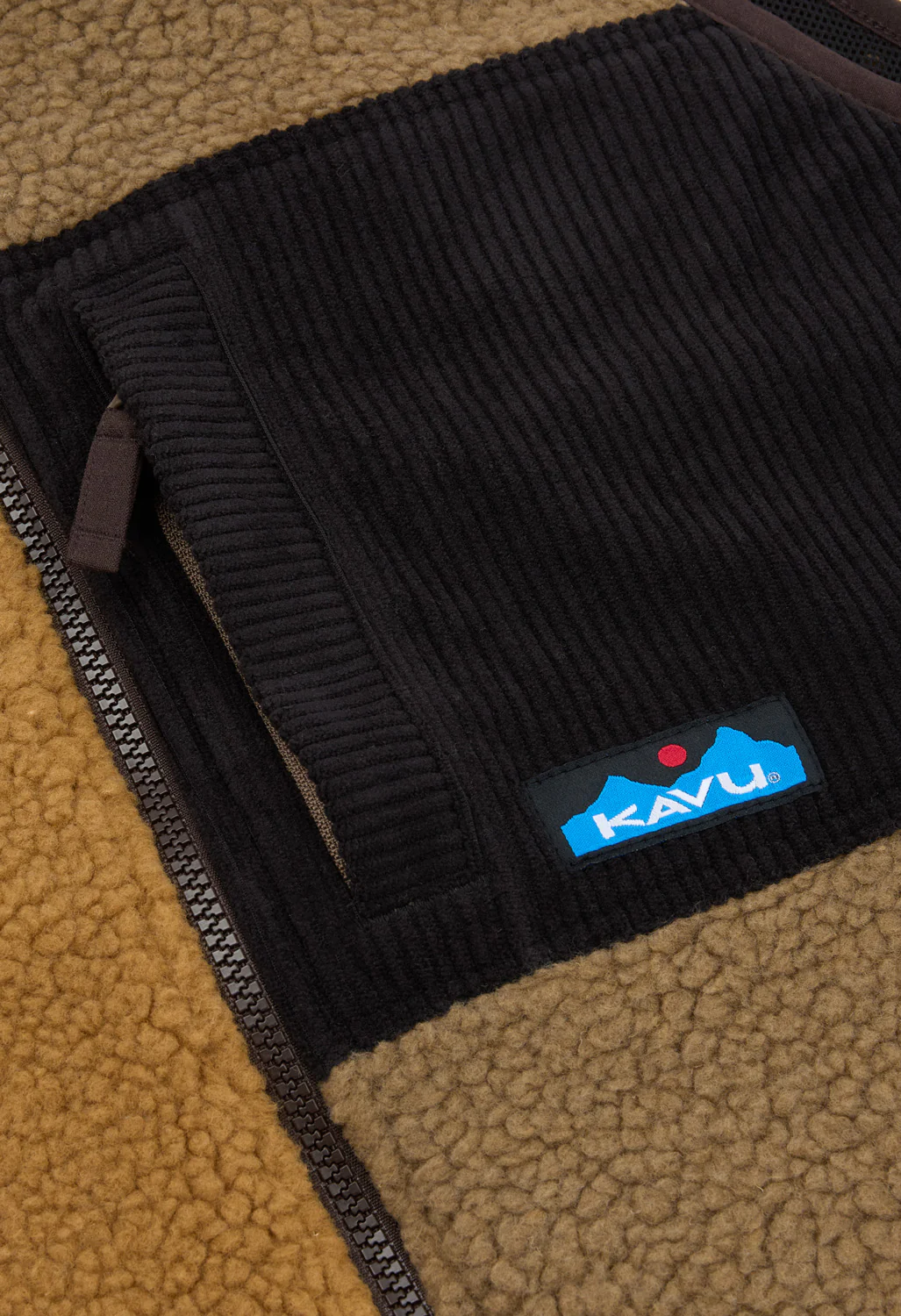 KAVU Men's Cooper Fleece Vest - Wild Wood Block - Image 4