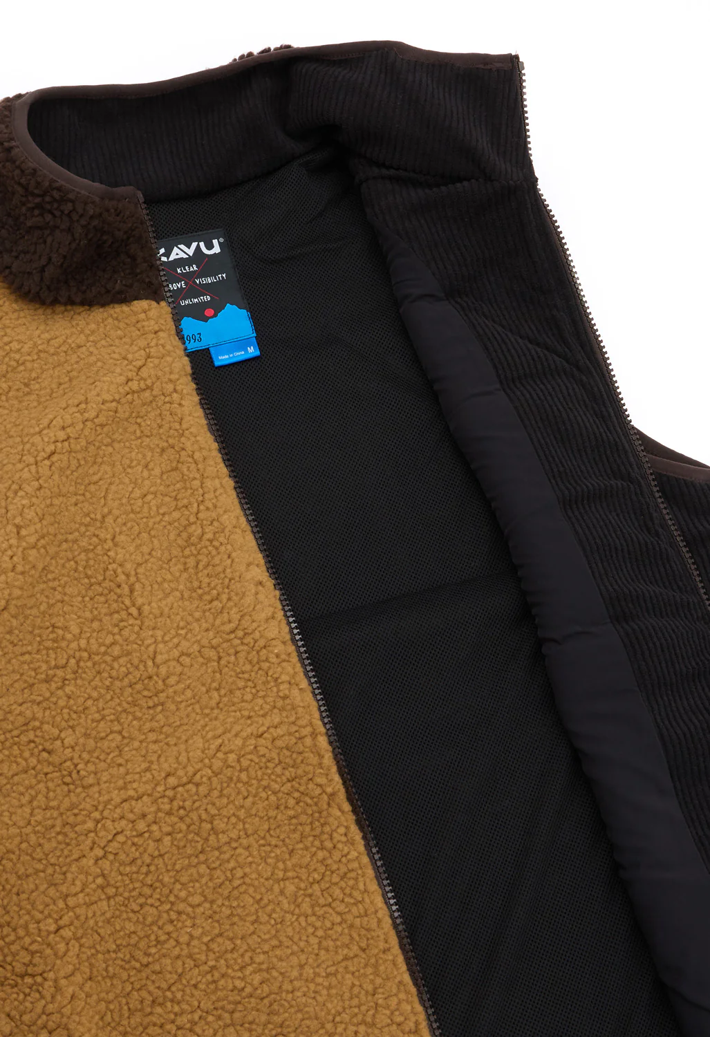 KAVU Men's Cooper Fleece Vest - Wild Wood Block - Image 5