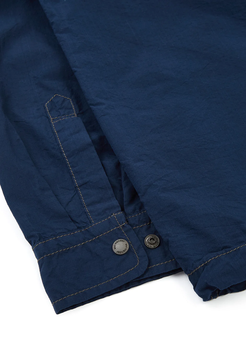 and wander Men's Cordura Cotton Rip Shirt Jacket - Blue - Image 4