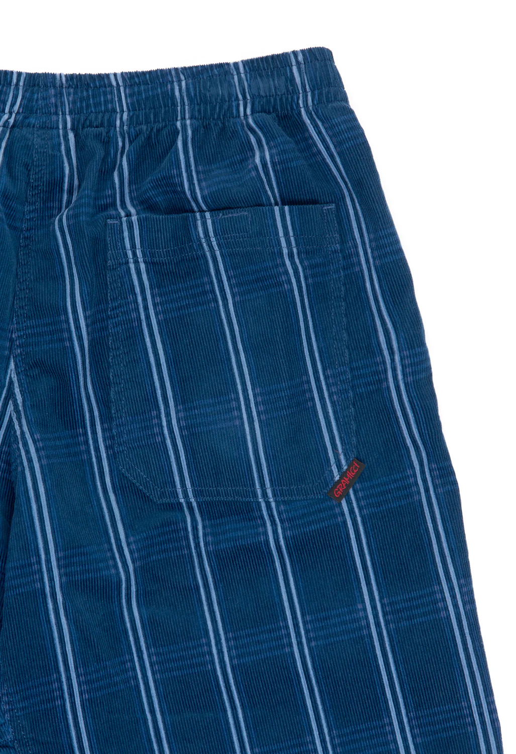 Gramicci Men's Corduroy Swell Shorts - Navy Check - Image 4