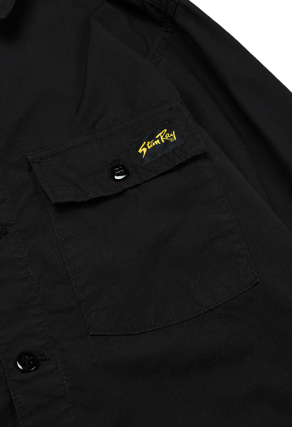 Stan Ray Men's CPO Shirt - Black Ripstop - Image 4