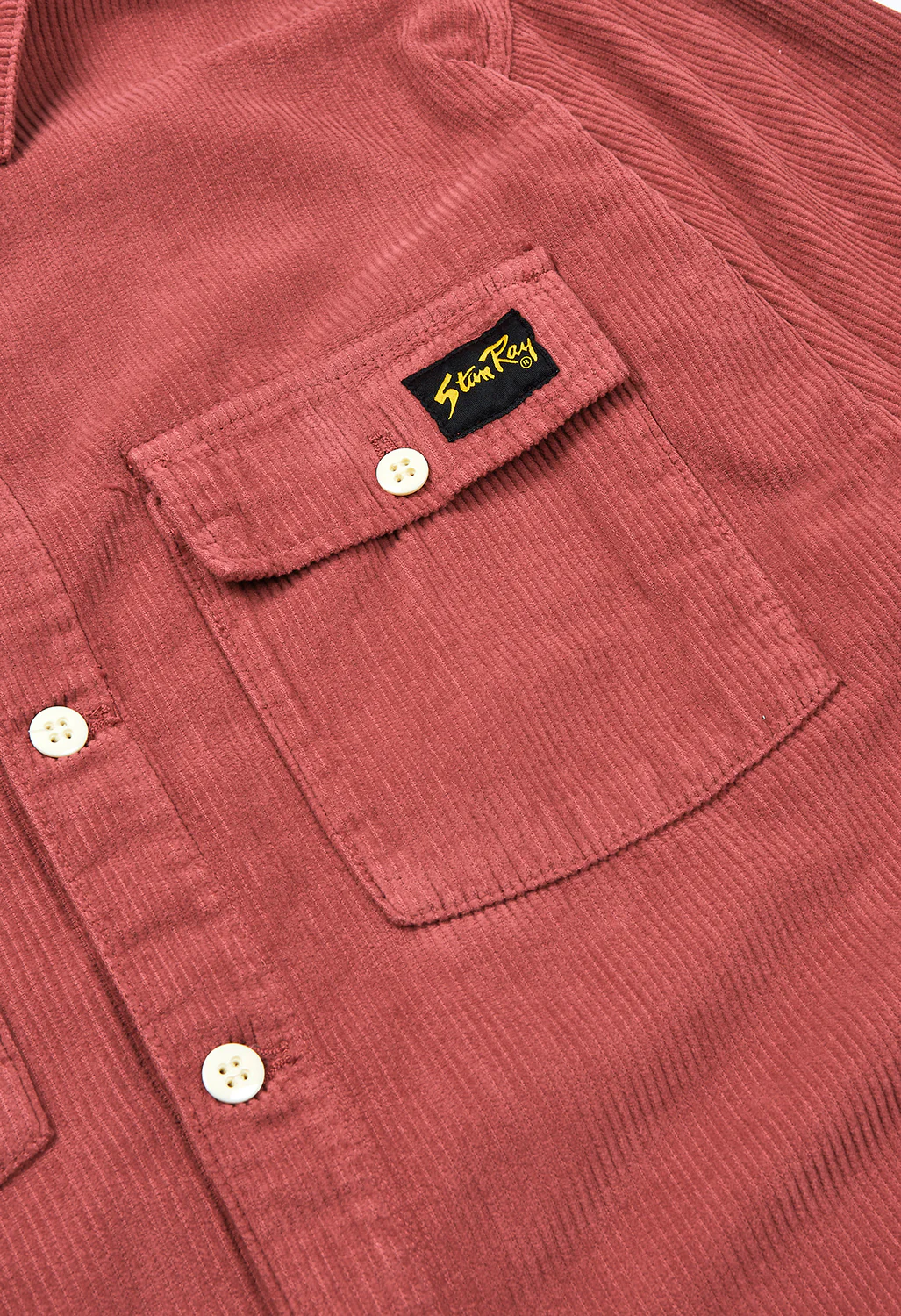 Stan Ray Men's CPO Shirt - Cranberry Cord - Image 4