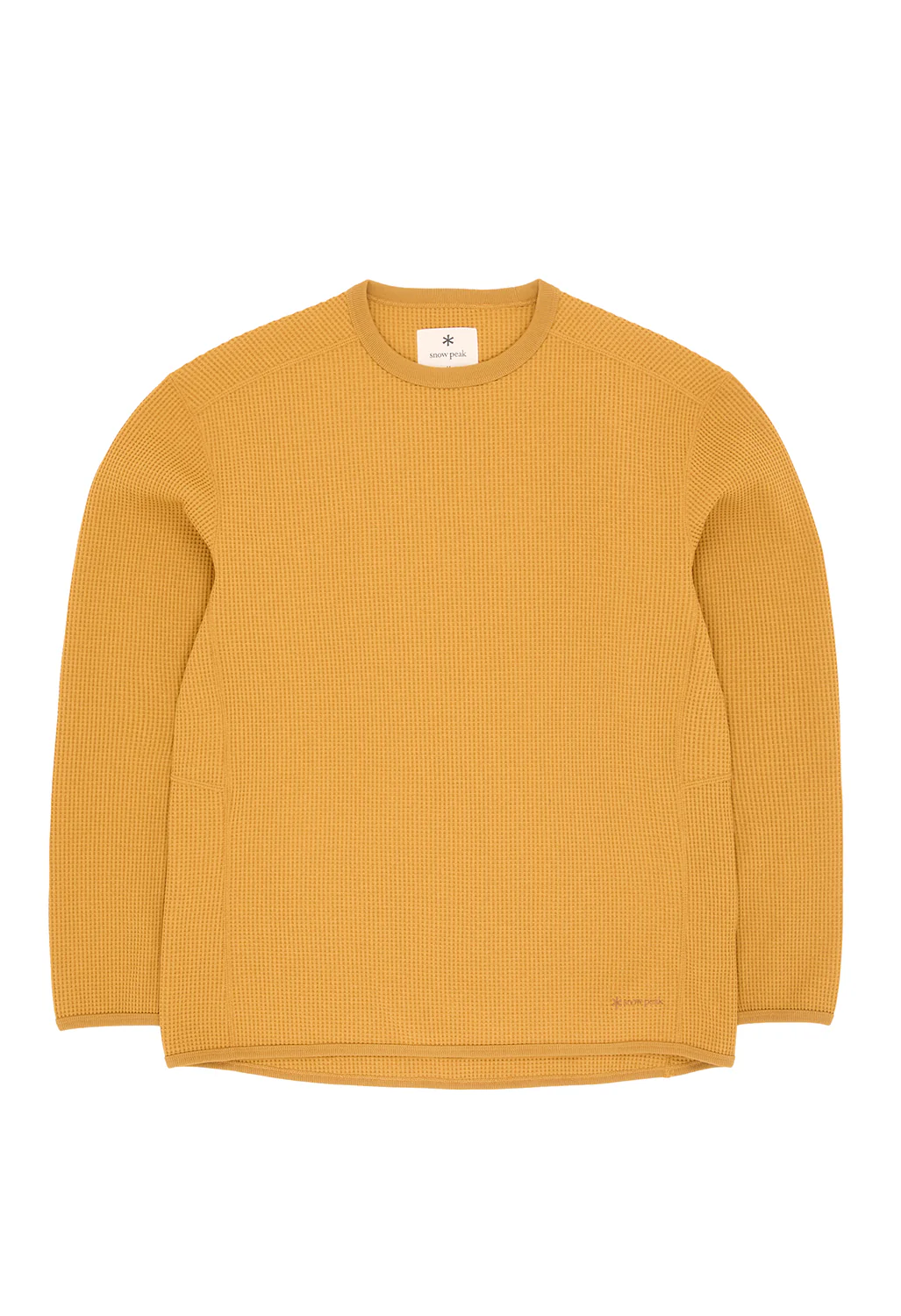 Snow Peak Men's Dry Waffle Long Sleeve T-Shirt - Mustard