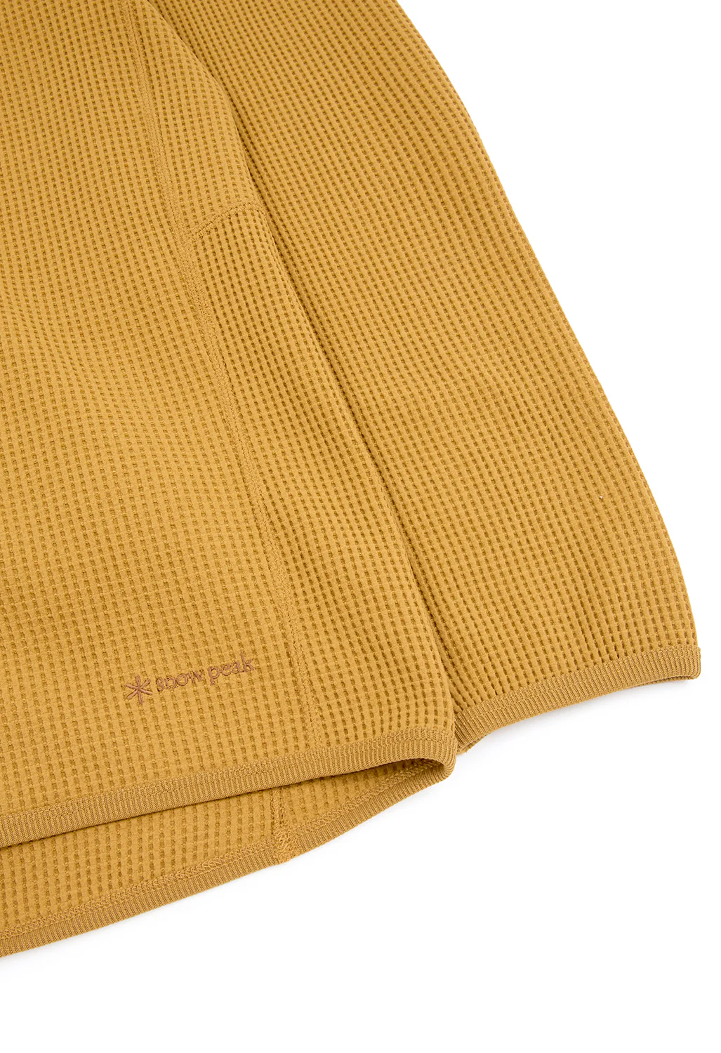 Snow Peak Men's Dry Waffle Long Sleeve T-Shirt - Mustard - Image 4