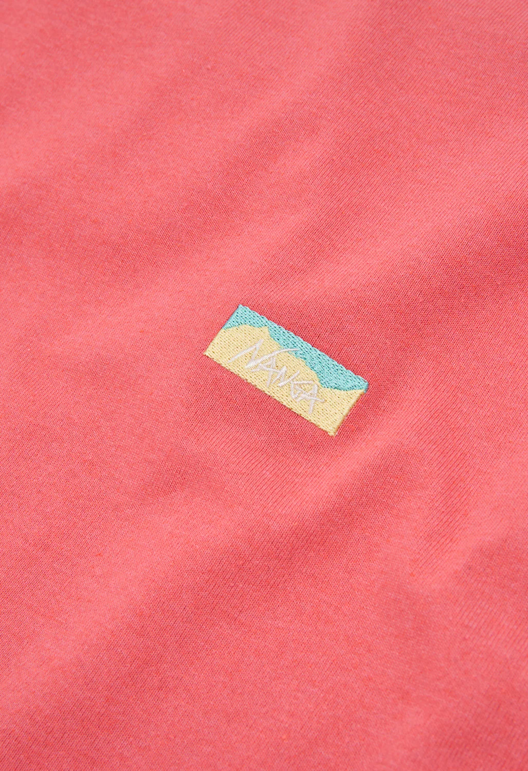 Nanga Men's Eco Hybrid Box Logo Embroidery Long Sleeve Tee - Pink - Image 4