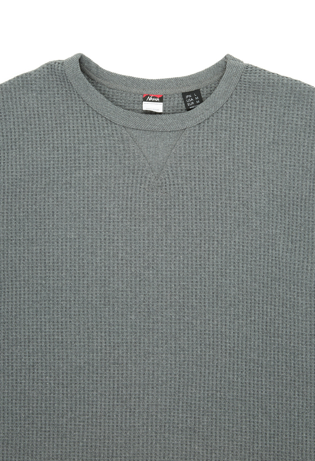Nanga Men's Eco Hybrid Waffle Long Sleeve Tee - Heather Grey - Image 3