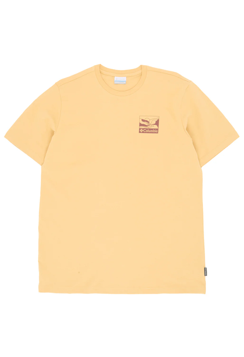Columbia Men's Explorers Canyon Back Print T-Shirt - Sand Dune / Trailscape - Image 2